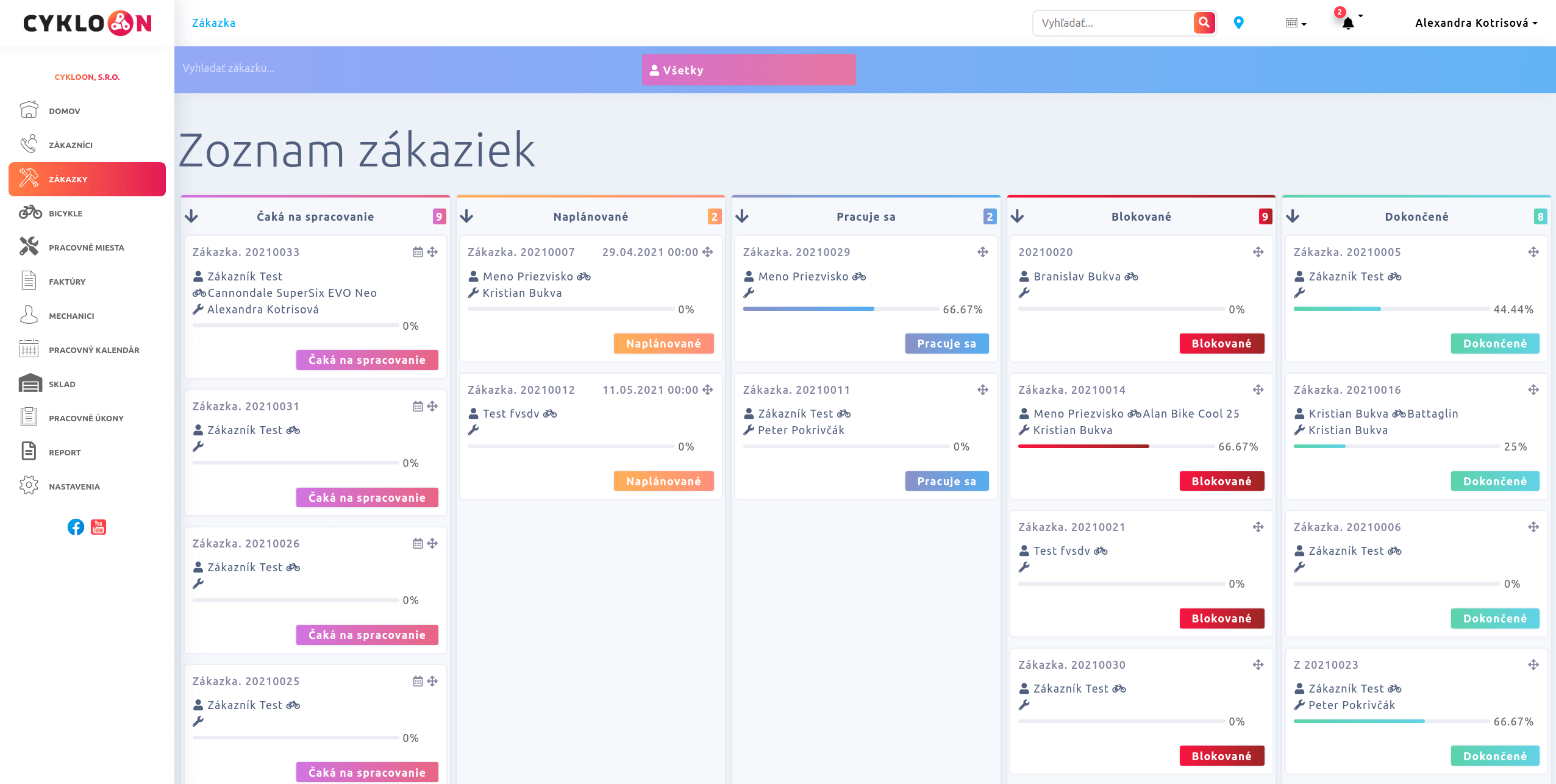 Cykloon Kanban